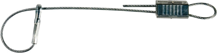 fischer 45956 Drahtseil mit Öse Wireclip Drahtseilset WIS Ø2/1m Set, grau