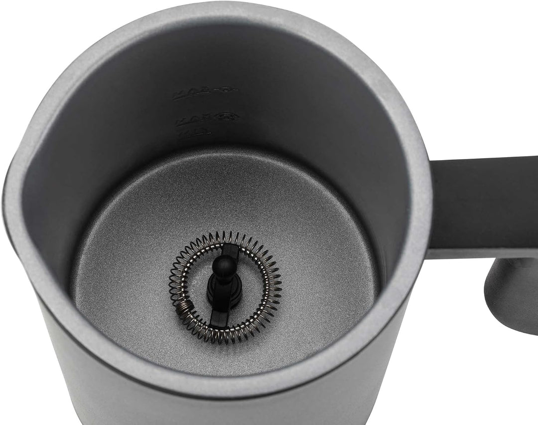 JATA JECL5501 Elektrischer Milchaufschäumer 5-in-1 mit Heizung, Warm- und Kaltschaum, 150 ml Aufschä