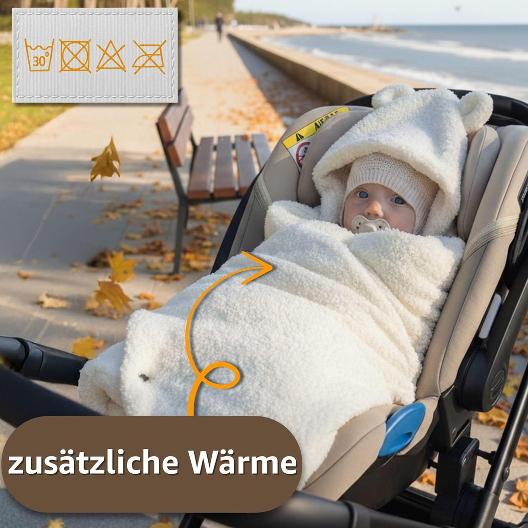 Einschlagdecke Babyschale Baby Decke - Winterschlafsack Blanket Fusssack Kinderwagen Zubehör für Neu