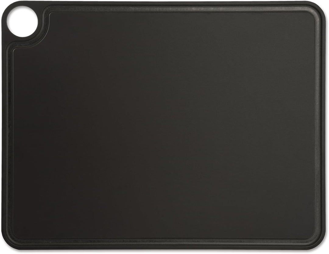 ARCOS Schneidebrett mit Rinne und Aufhänger. Glatte Oberfläche aus Zellulosefaser und Harz. Professi