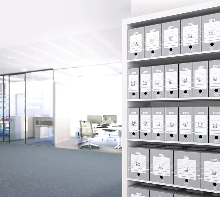 ELBA Archivbox Tric, 50 Stück, 9,5 cm, grau Archivbox 9,5 cm, Archivbox 9,5 cm