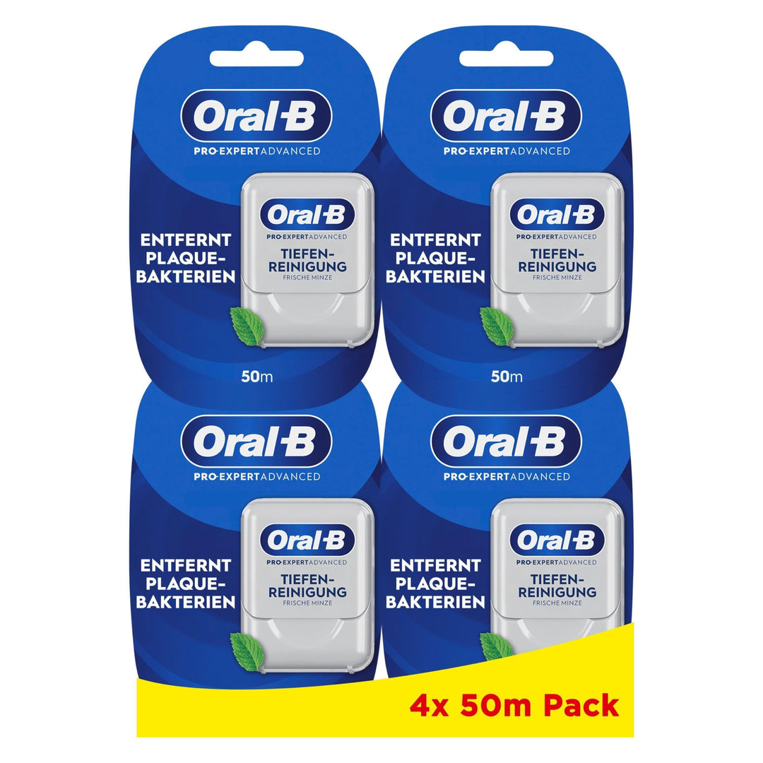 Oral-B Pro-Expert Advanced Zahnband Gewachst, Tiefenreinigung, frische Minze, entfernt Plaque und Sp