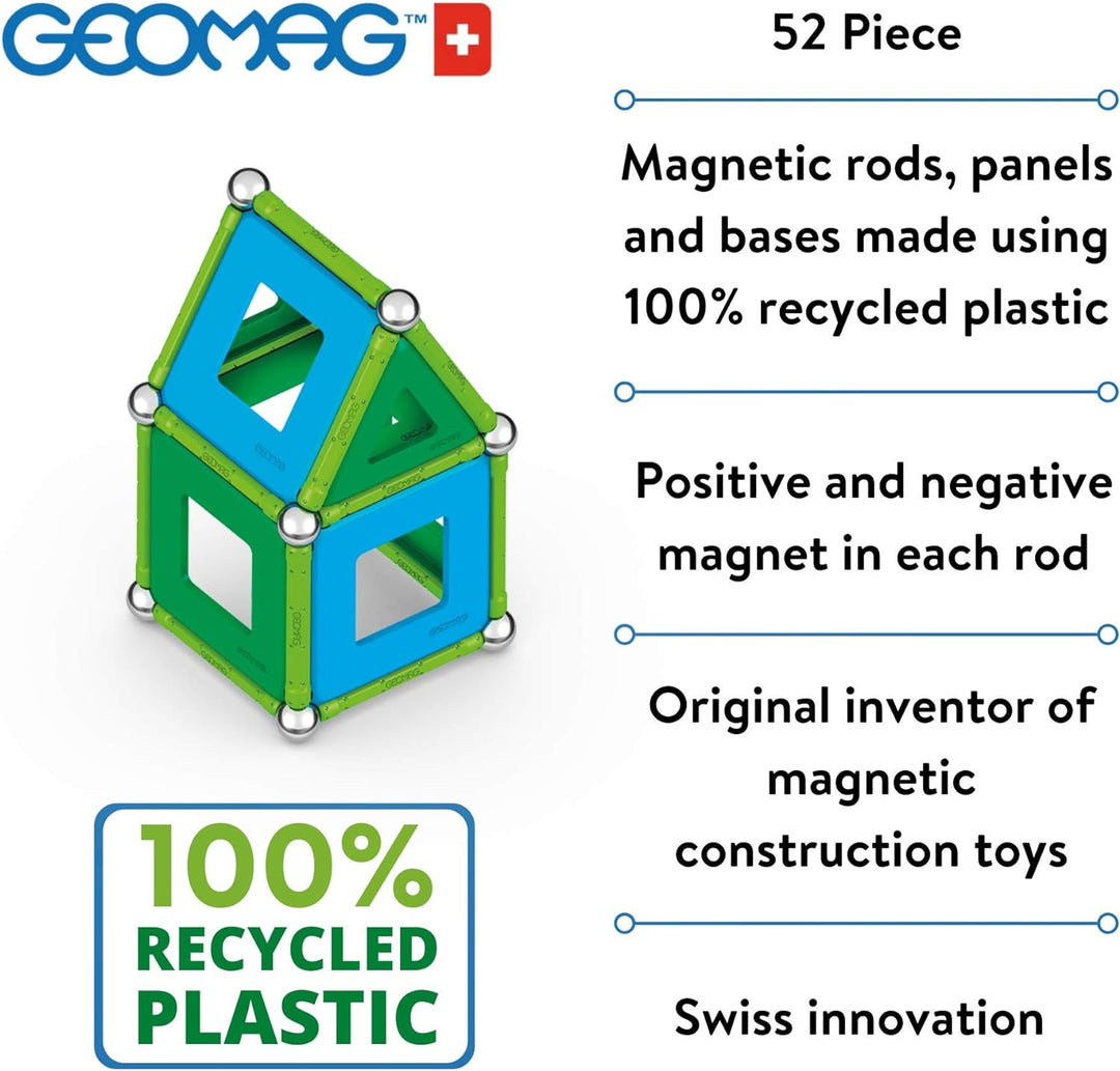 GEOMAG Magnetic Toys , Magnets for Kids , STEM-Endorsed Educational Building Set Made from 100 Perce