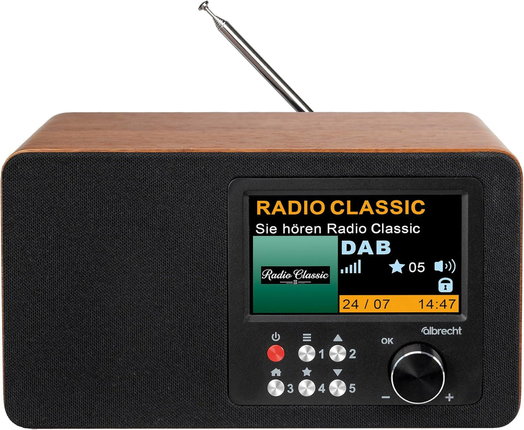 Albrecht DR 863 Digitalradio Mono, DAB+/UKW, grosses 4,3" Farbdisplay, ASA | 4,3" Farbdisplay, ASA-W