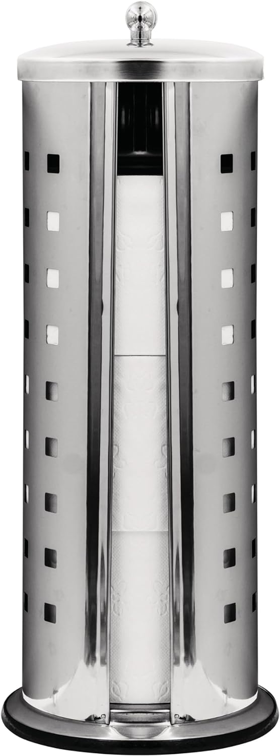 RIDDER Stand-WC-Papier-Ersatzrollenhalter Chrom ca. 15 x 38 cm