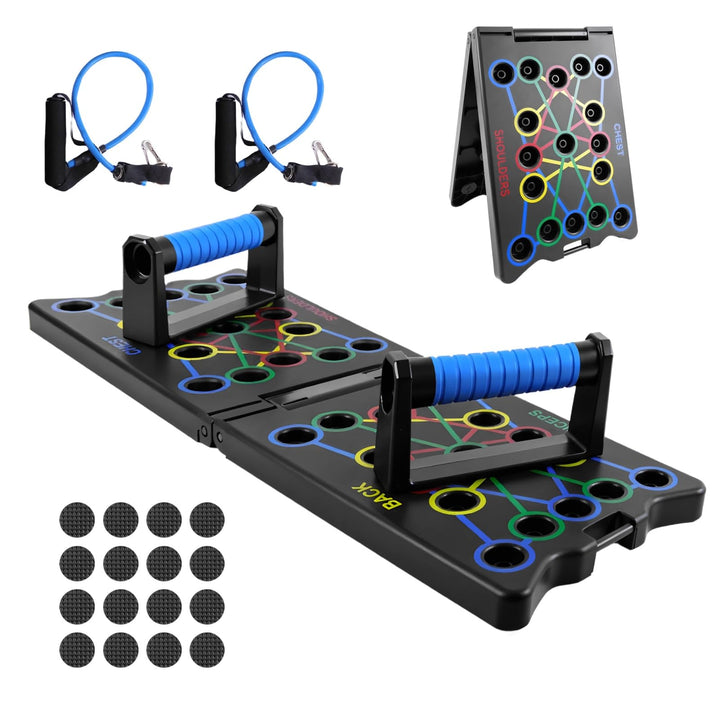 24-In-1-Push-Up Liegestütz-Brett faltbares Push-Up-Board mit rutschfestem Griff, zum Üben der Schult