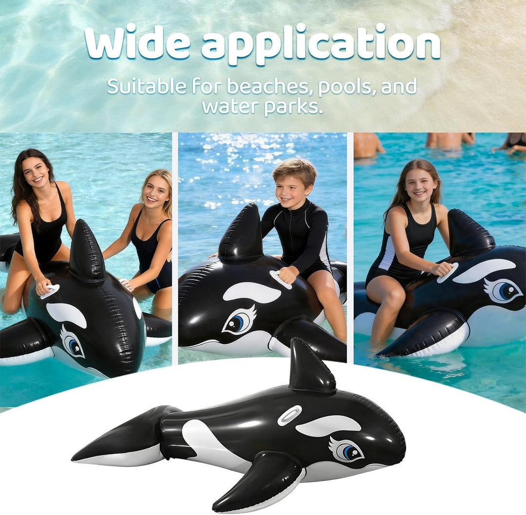 Luftmatratze Pool, dellyy Wal Schwimmtiere für den Pool, Aufblasbare Wal Wassertiere, Pool Float Kin