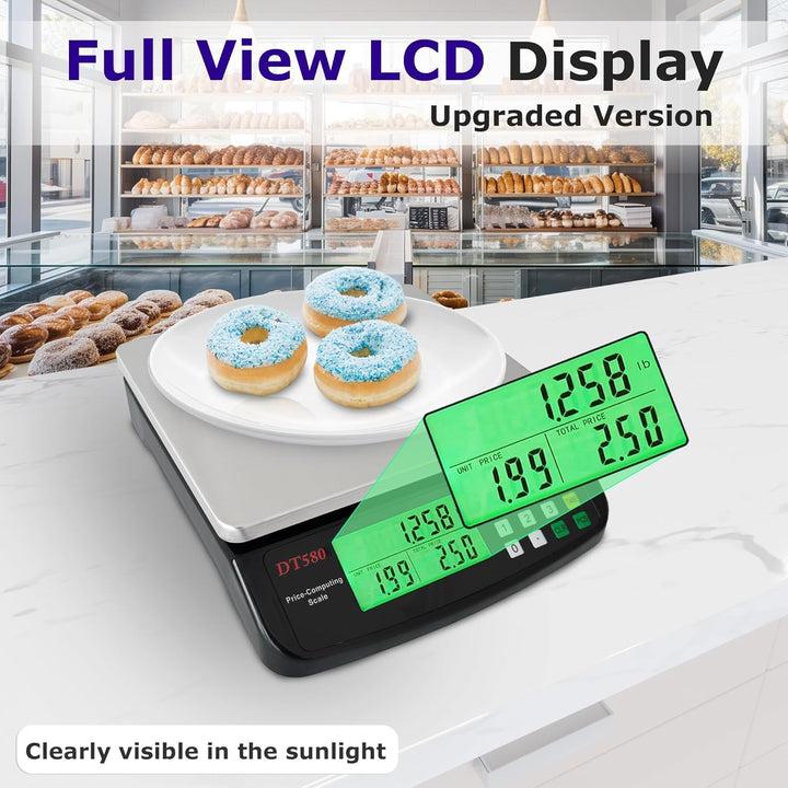 Digitale Küchenwaage 30 kg, LCD Display &amp; Tara-Funktion, Präzisionswaage