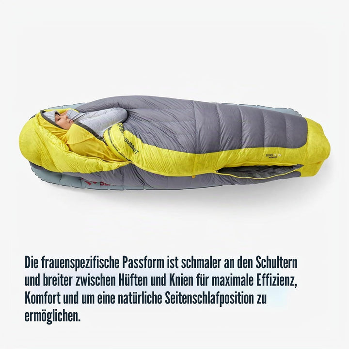 Sea to Summit Spark Ultraleichter Daunenschlafsack für Damen Long 45 Grad, Long 45 Grad