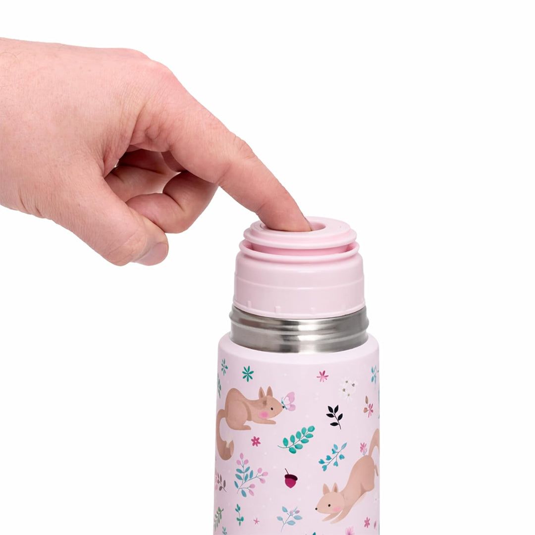 Miniland Trinkflasche aus Edelstahl für 500 ml Flüssigkeit, hält die Temperatur +12h, sowohl kalt al