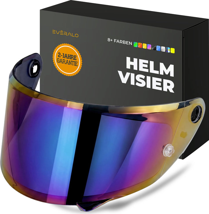 kompatibel mit Visier Hjc RPHA 1 - RPHA 1 V2 CARBON - HJ35 (Iridium Chrom), Iridium Chrom