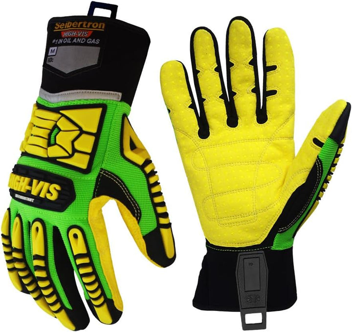 Seibertron HIGH-VIS SDXC5 Mechaniker Hochleistung Technische Hilfeleistung Schnittschutz 5 Handschuh