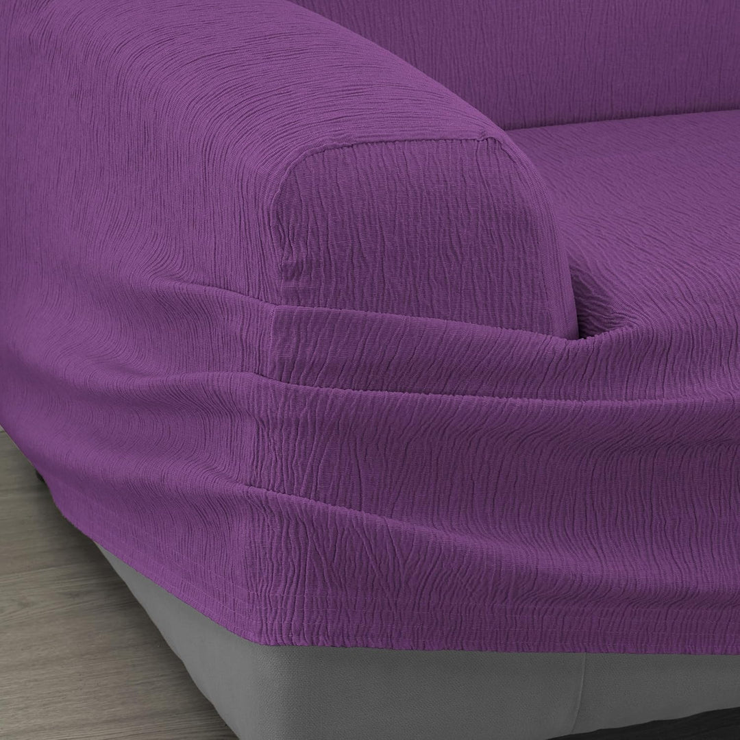 Martina Home Elastischer Sofabezug Modell Emilia 3 Plätze Lila (CARDENAL) 3 Sitzer Lila (Cardenal),