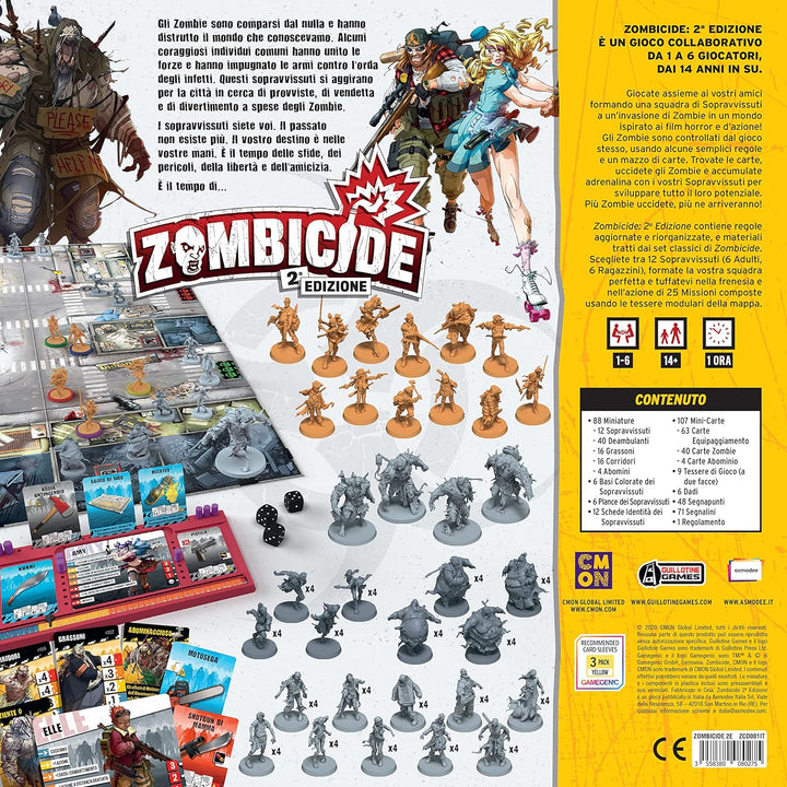 Asmodee - Zombicide, Seconda Edizione, Gioco da Tavolo, Edizione in Italiano, 8487