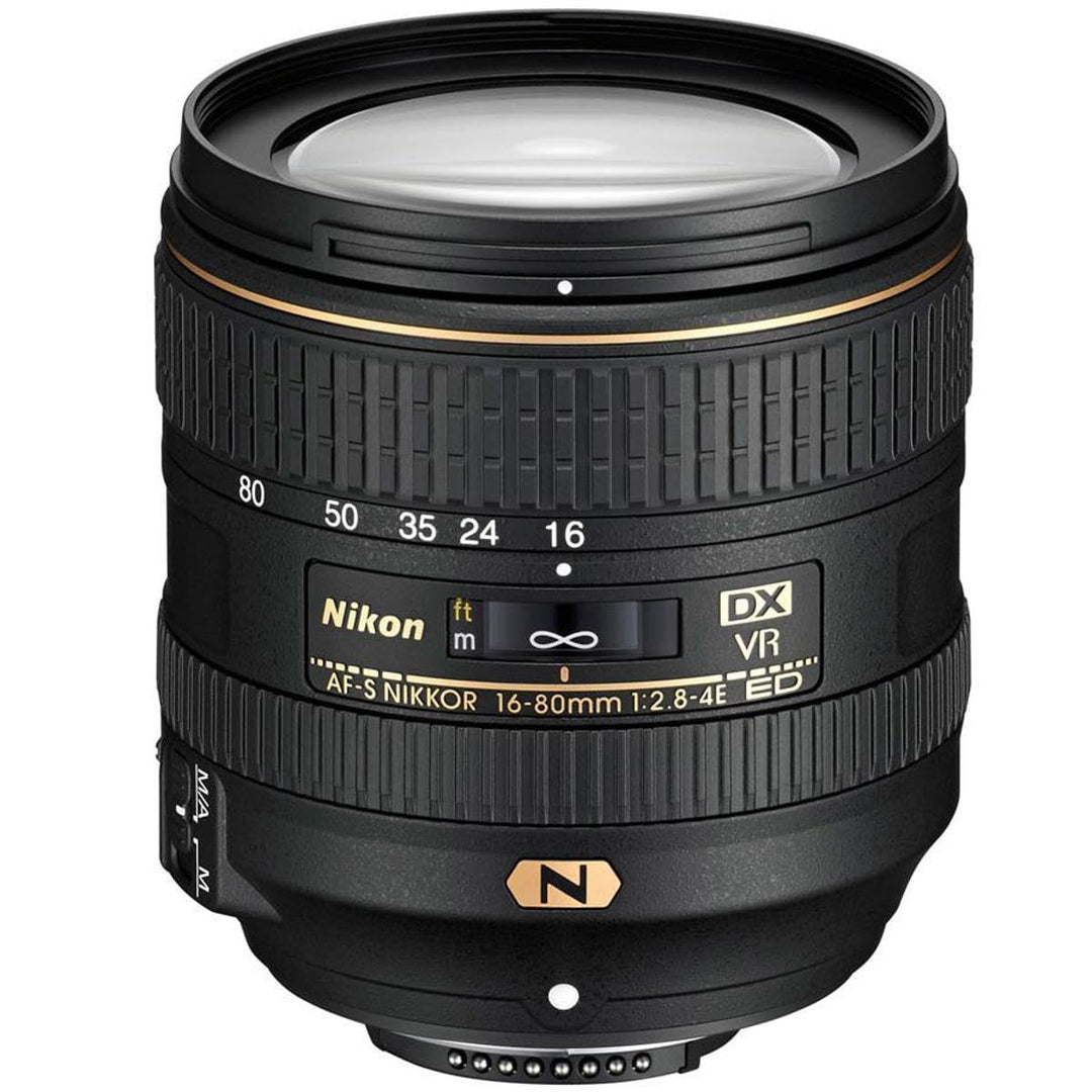 Nikon AF-S DX Nikkor ED VR 16-80 mm 1:2 8-4E Objektiv (72 mm Filtergewinde) schwarz