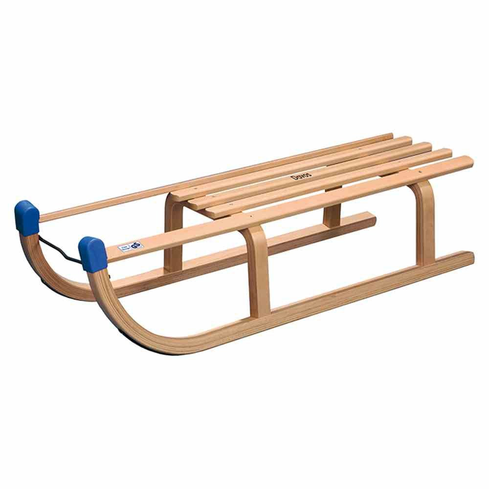 Colint Davos Rodelschlitten Buche Hartholz Schlitten mehrfarbig 90 cm Single, mehrfarbig 90 cm Singl