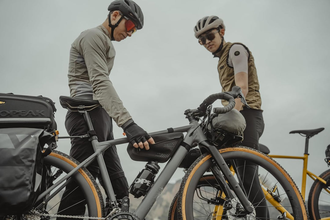 Topeak MidLoader DryBag S Rahmentasche Schwarz 2 L, wasserdichte Bikepacking Fahrradtasche aus TPU u