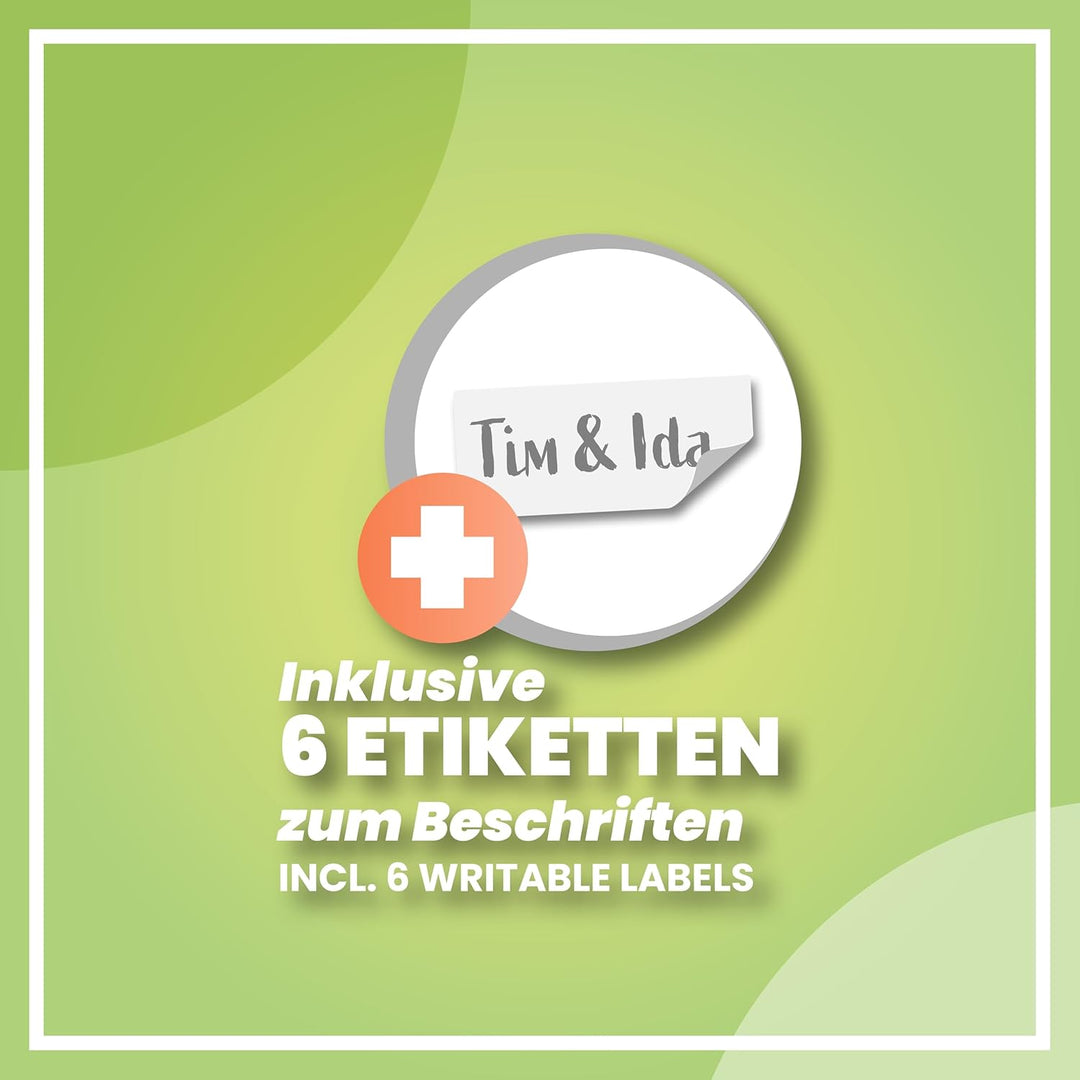 Vakuumbeutel – 6er Set extra gross für Bettdecken, Kopfkissen & Kleidung, platzsparende Aufbewahrung