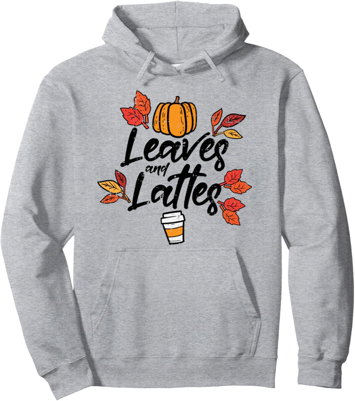 Blätter Latte Kürbis Gewürz Herbst Halloween Frauen Pullover Hoodie