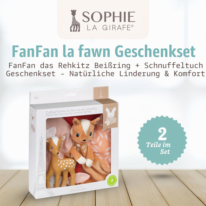 Sophie la Girafe – FanFan The Rehkitz Beissring & Tröster Geschenkset