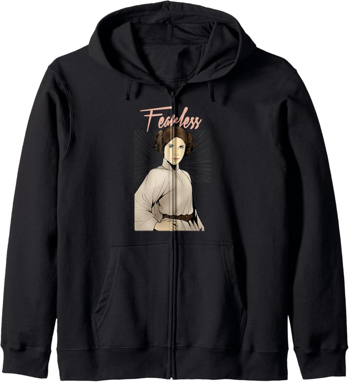 Star Wars Leia Fearless Attitude Pose Comic Kapuzenjacke