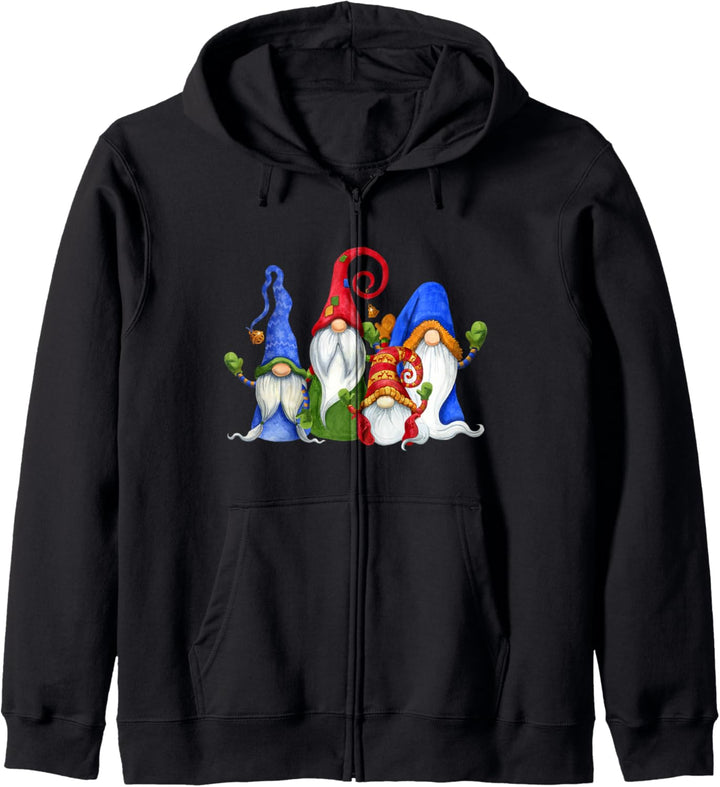 Weihnachten Xmas Christmas Gnome Wichtel Weihnachts Kapuzenjacke