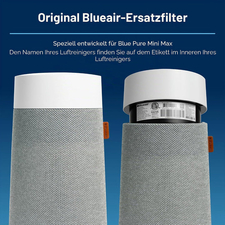 BLUEAIR Blue Pure Mini Max Original Ersatzfilter, Blue Pure FMINI Filter passend für Blue Pure Mini