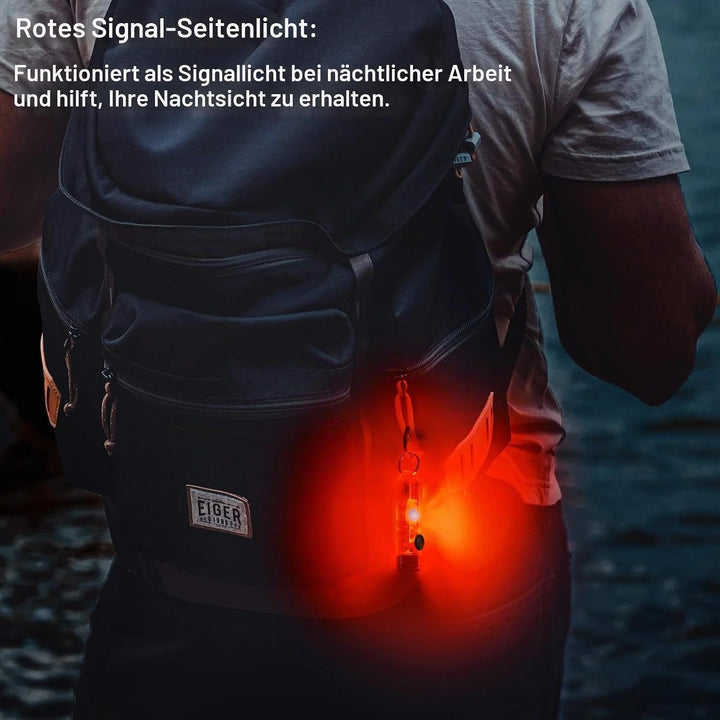 RovyVon A8 G4 wiederaufladbare USB C Taschenlampe, 650 Lumen 6500K superhelle kleine EDC Schlüsselan