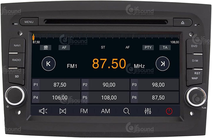 Personalisiertes Autoradio für FIAT Doblò Android GPS Bluetooth WiFi USB DAB+ Touchscreen 7" 8core C