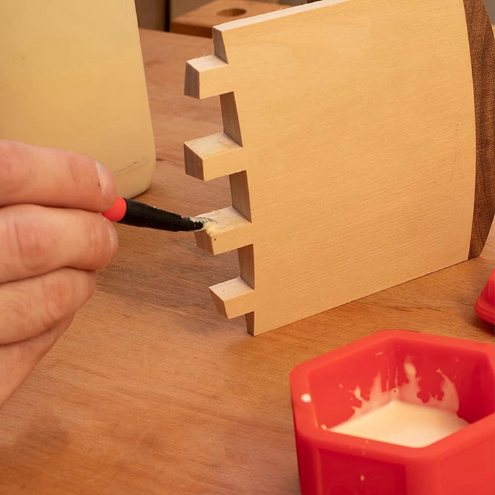Kleberbürste aus Silikon, kompakt, Set mit Applikatoren für die Holzbearbeitung, tragbar, Basteln
