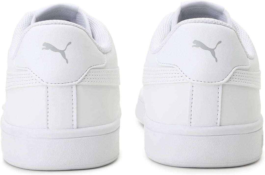PUMA Unisex Smash V2 L Sneaker 45 EU Puma White Puma White, 45 EU Puma White Puma White