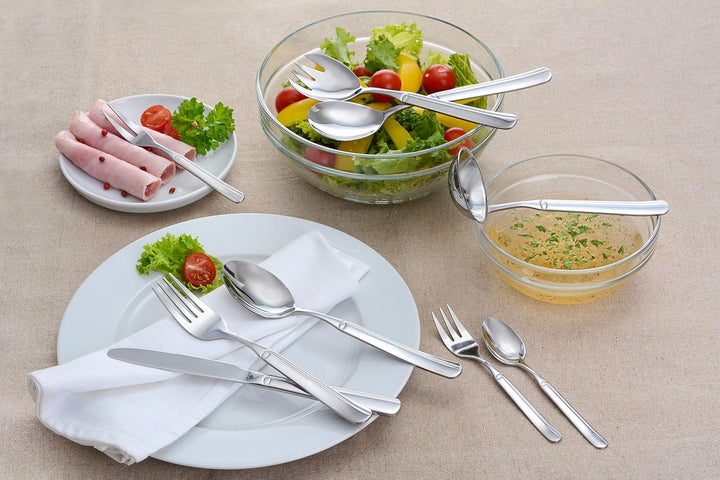 GRÄWE Besteckkoffer für 12 Personen, 68-teilig aus Edelstahl, Besteck Set inkl. Koffer mit Tafelbest