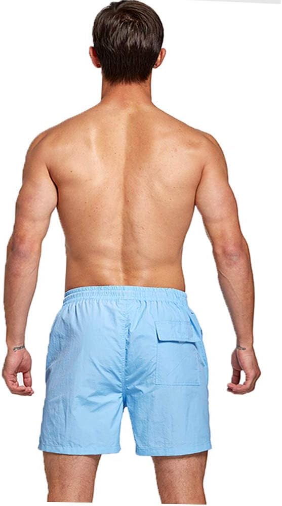 JustSun Badehose Herren Schnelltrocknend Boardshorts mit Mesh-Futter und Verstellbarem Tunnelzug XXL