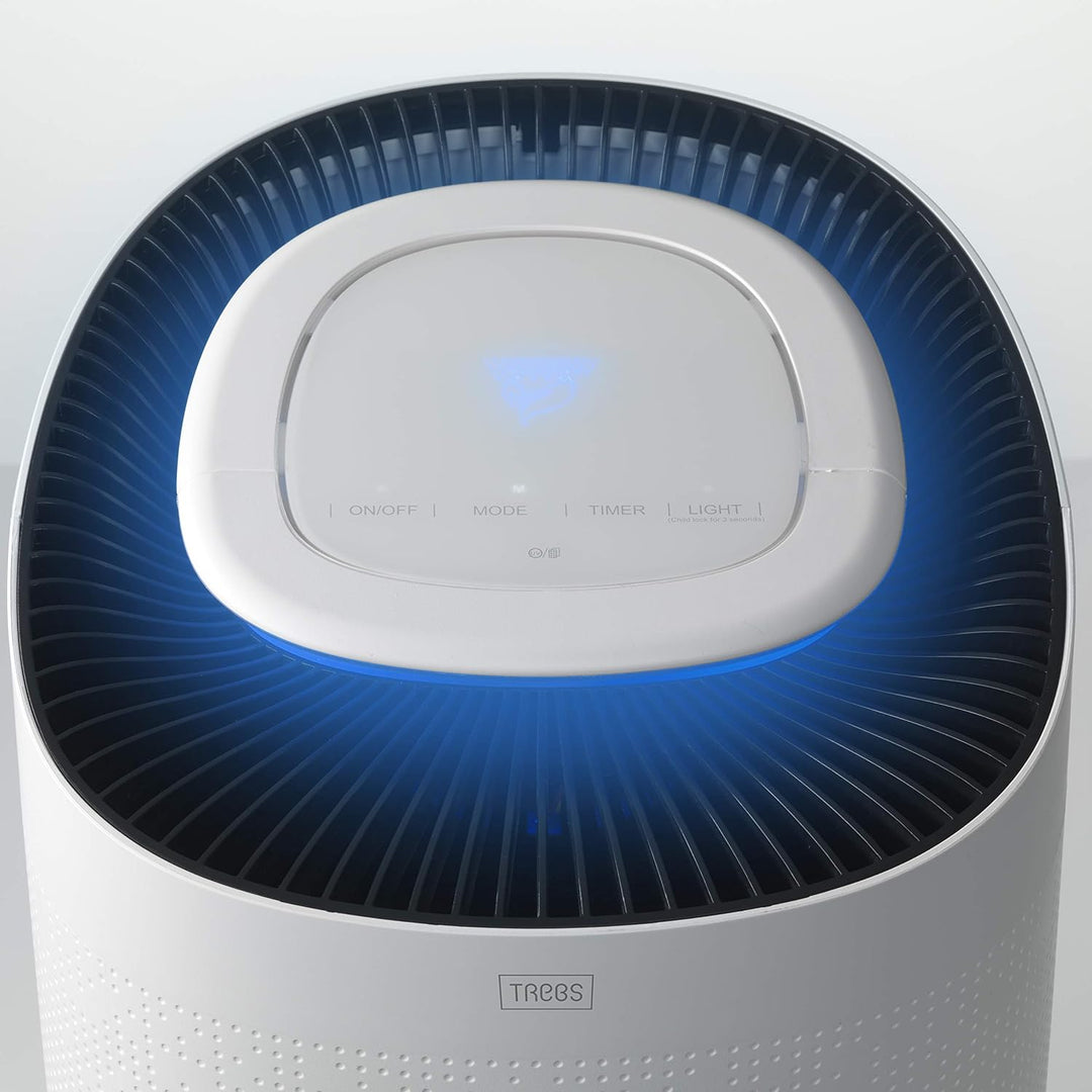 Trebs 49200 Luftreiniger - Smarter Luftreiniger - App gesteuert - HEPA Filter (H13) - für 50 - 77m²