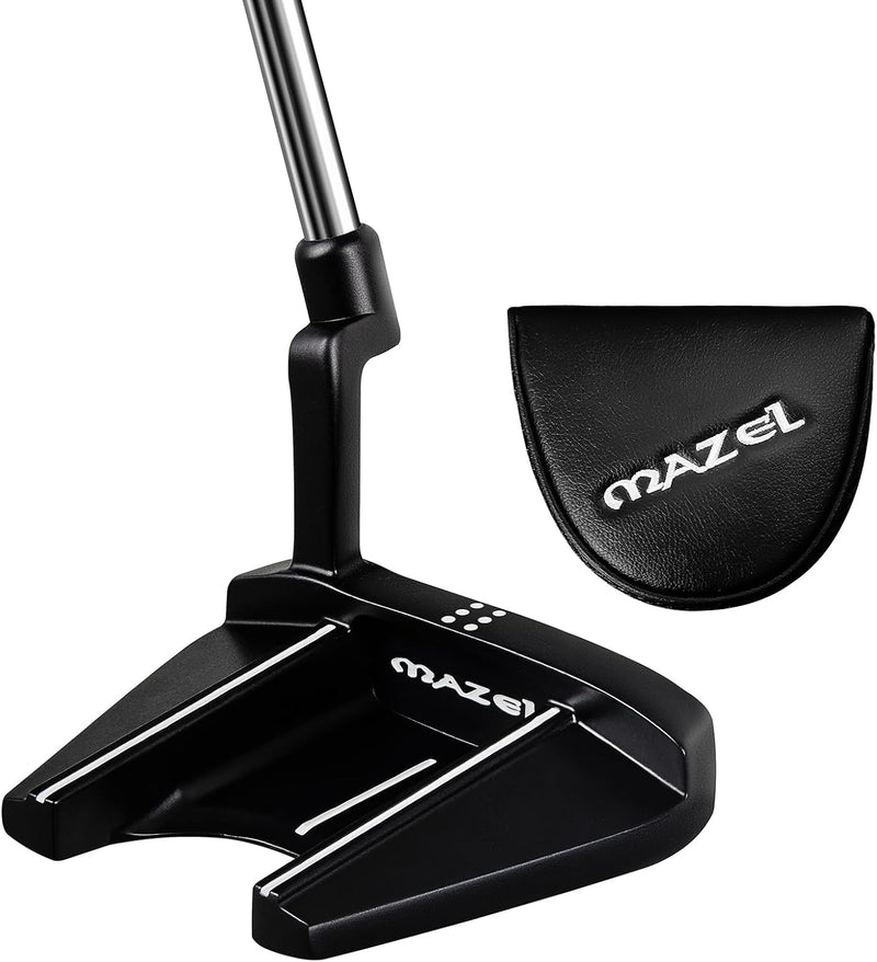 MAZEL Golf-Putter für Herren, rechte Hand, 89,9 cm, MP-002 Double Bend Face Balance Mallet Putter MP