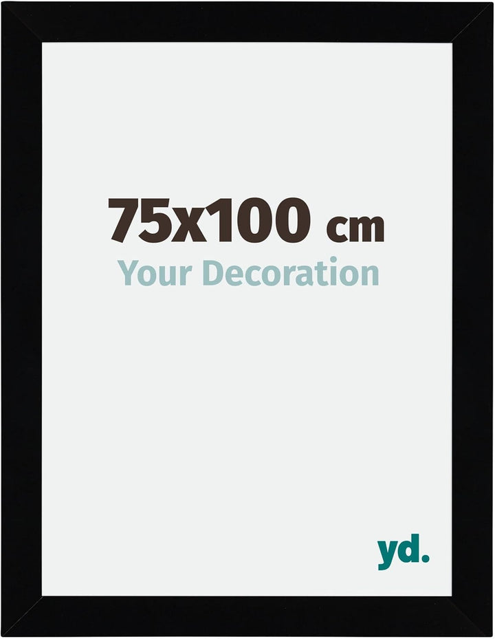 yd. Your Decoration - Bilderrahmen 75x100 cm - Bilderrahmen aus MDF mit Acrylglas - Antireflex - Aus