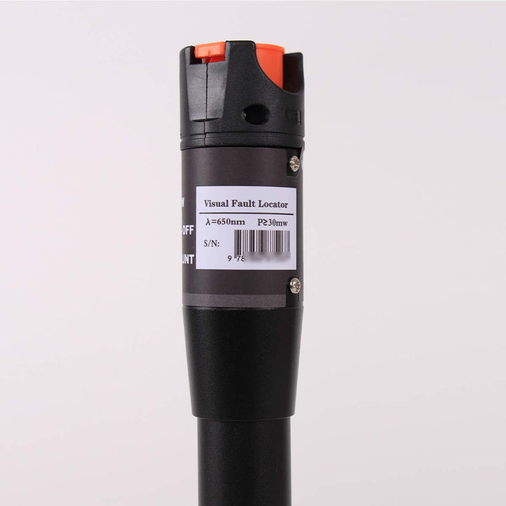 2 Stück Visual Fault Locator 30 km, Fiber-Optic-Kabel-Tester mit rotem Lichtstift, VFL mit 2,5 mm Un