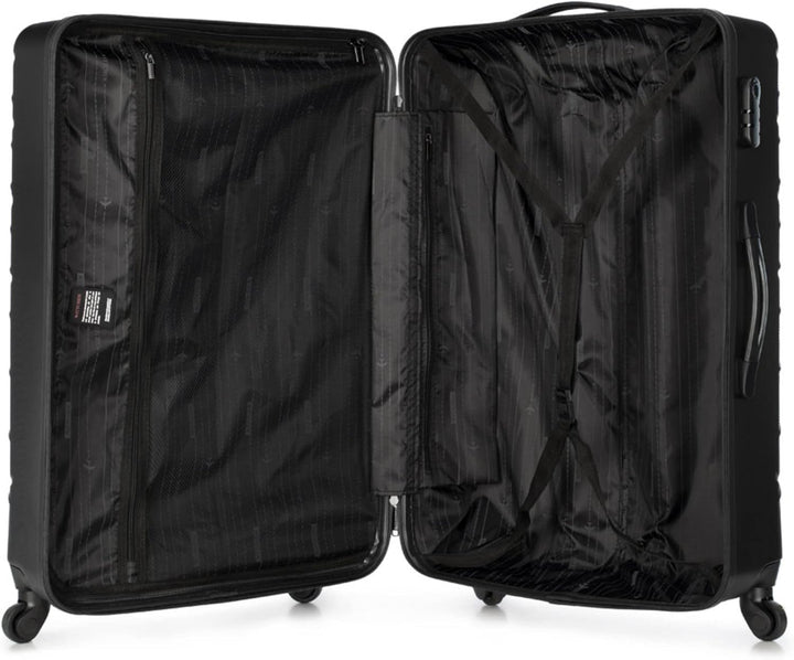 WITTCHEN Reisekoffer Rollkoffer Trolley Grosser Koffer Handgepäck Hartschale aus ABS mit 4 Spiner Ro