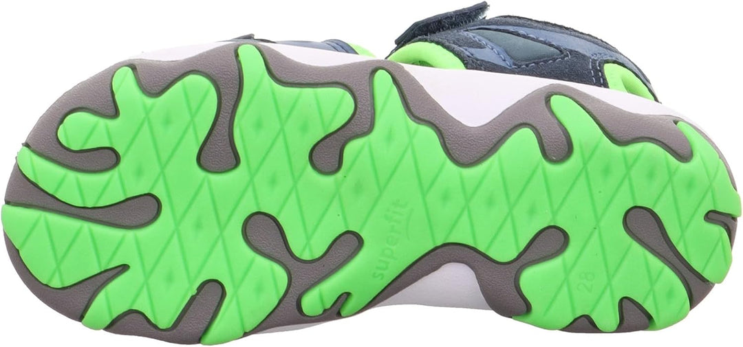 Superfit Jungen Mike 3.0 Sandale 25 EU Blau Hellgrün 8030, 25 EU Blau Hellgrün 8030