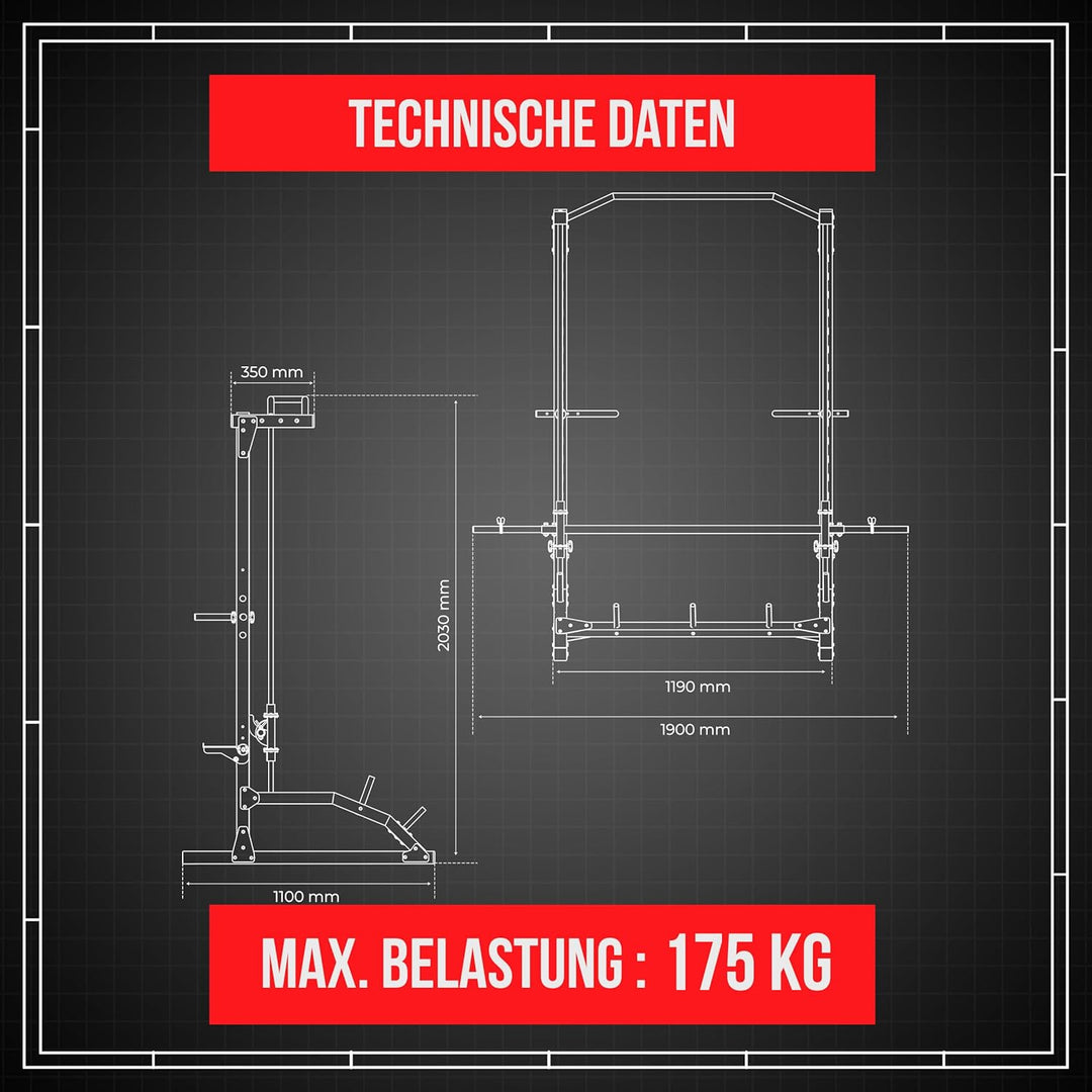 K-Sport: Smith Machine - Multipresse I erstklassiges Trainingsgerät für zu Hause I geführte Bewegung