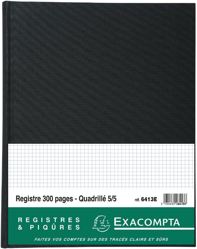 EXACOMPTA 6413E Geschäftsbuch "Registre", 320 x 250 mm, 300 Seiten