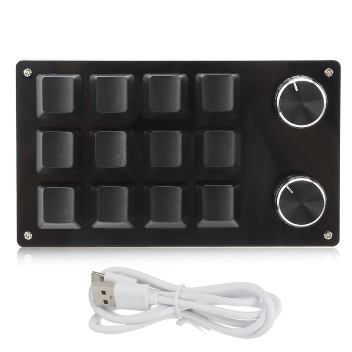 Ejoyous Tastatur Programmierbare Tasten, USB Einhand Mechanisch Tastatur mit 12 Mehrere Programmierb