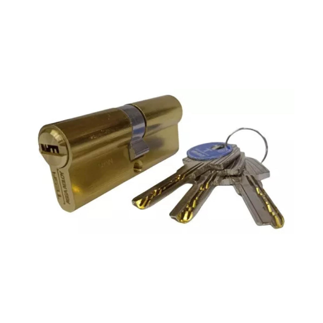TESA T6353030L Langer Schliesszylinder, Messing, 30 x 30 mm 30x30 mm Messing-finish, 30x30 mm Messin