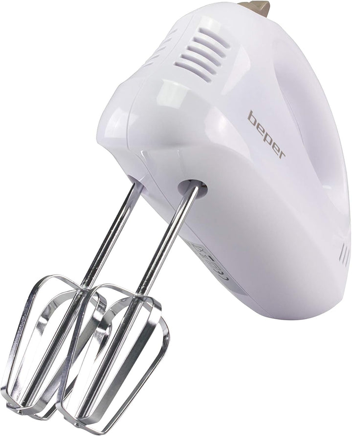 BEPER BP.304 Elektrischer Handmixer und Rührgerät, 150 W, 70 Dezibel, ABS/verchromter Stahl, 5 Gesch