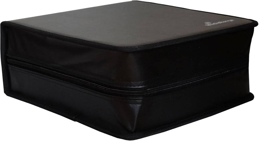MediaRange Media storage wallet for 300 discs, synthetic leather, black für 300 Discs, für 300 Discs