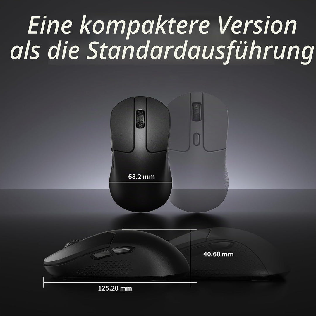 Keychron M3 Kabellose optische Maus, 2.4 GHz/Bluetooth 5.2, 1000 Hz, programmierbarer, PixArt 3311 S