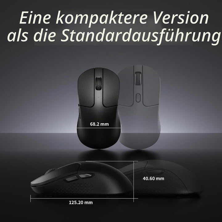 Keychron M3 Kabellose optische Maus, 2.4 GHz/Bluetooth 5.2, 1000 Hz, programmierbarer, PixArt 3311 S