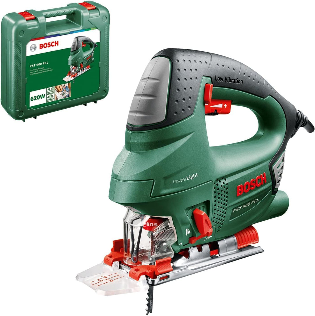 Bosch Stichsäge PST 900 PEL (620 Watt, Schnitttiefe 90 mm, im Kunststoffkoffer), Testnote: Testsiege