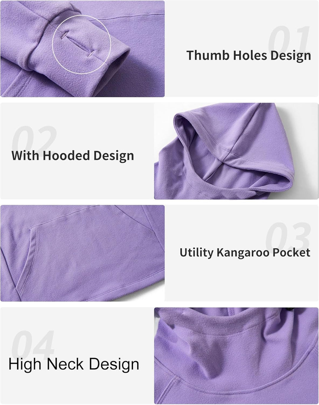 Rolanko Mädchen Hoodies Fleece Sweatshirts Langarm Gemütlicher Leichter Kapuzenpullover Oberteile mi