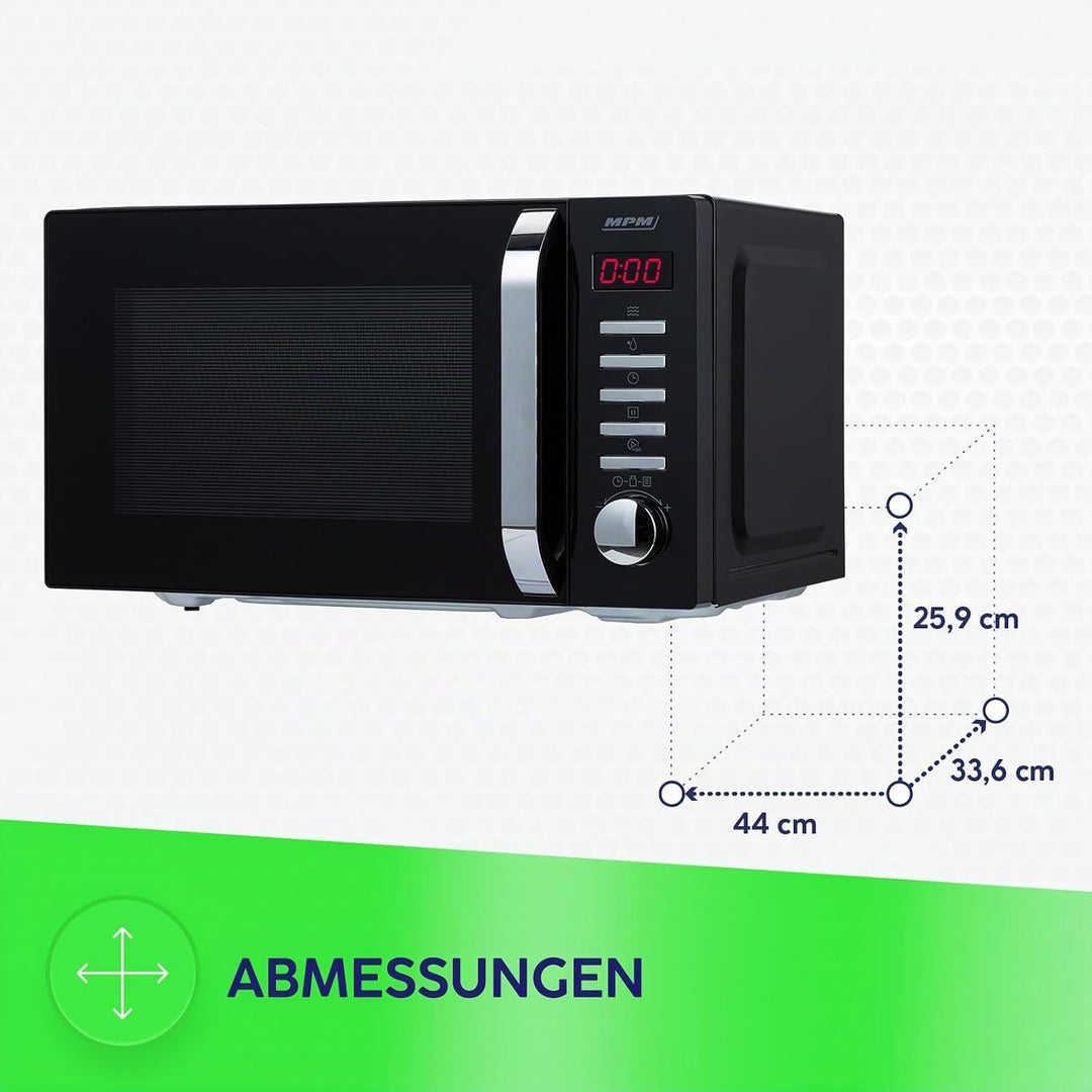 MPM Mikrowelle MPM-20-KMT-05 20 L - Mikrowellenofen für schnelles Kochen - Erwärmen und Auftauen - D